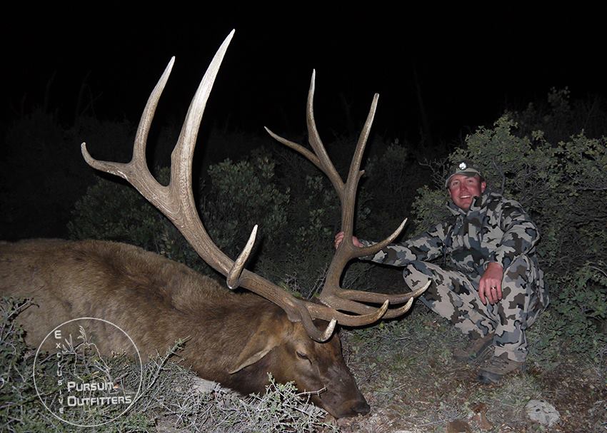 Ryan took giant 390" Arizona Elk on a Late Rifle Elk hunt with us in 2015. 