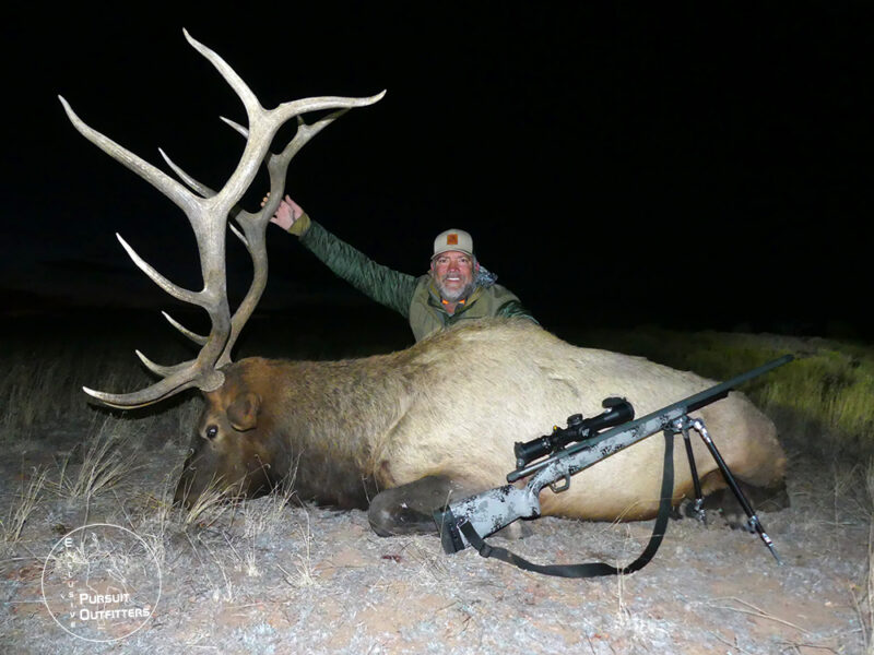 Jason laid the hammer down on this muzzleloader bull